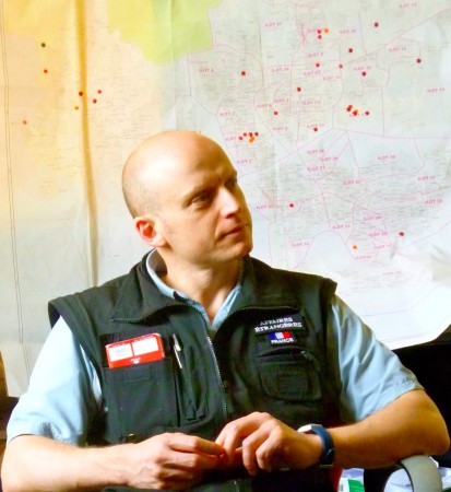 Sylvain Charrier en mission